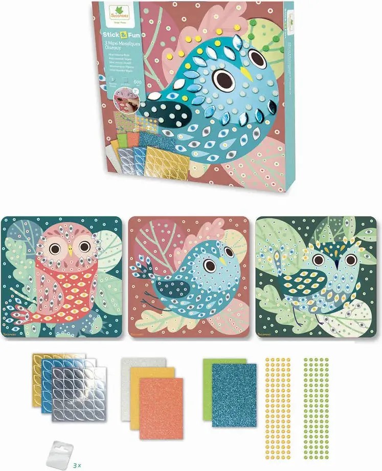 Stick & Fun - Mosaico - Uccelli
