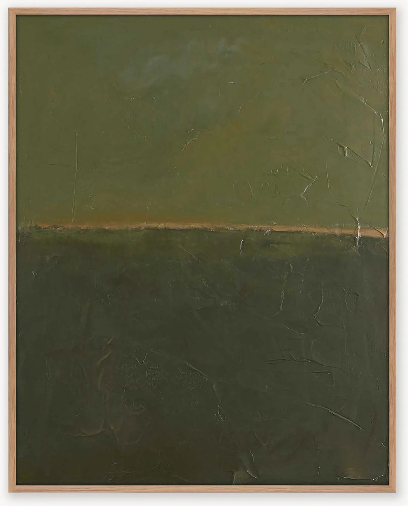 Dipinto su tela dipinto a mano Edge Green