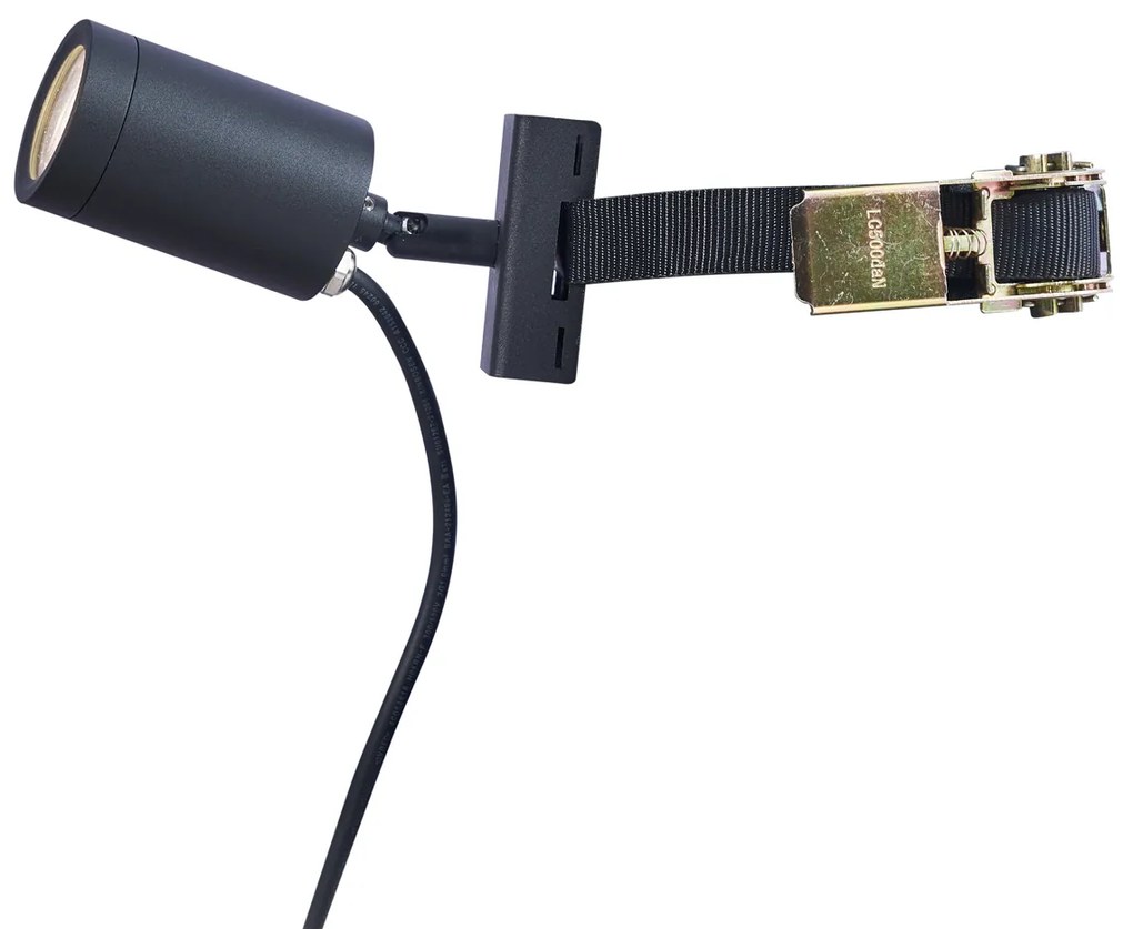 Faretto da esterno nero per albero GU10 50mm orientabile e inclinabile IP65 - Solo