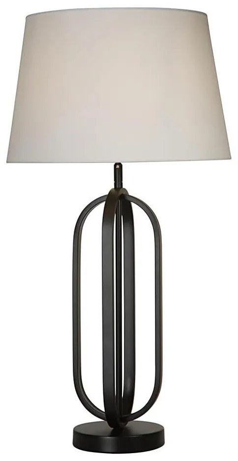 Searchlight EU91101WH - Lampada da tavolo CHIC 1xE27/60W/230V bianca