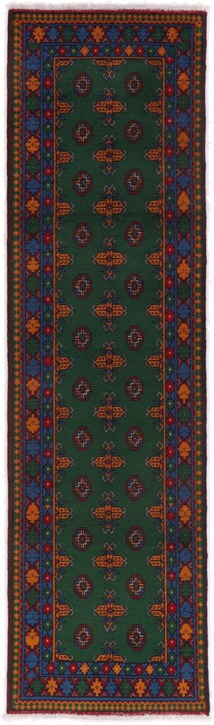 Afghan Tappeto 290x80 (Afghanistan) Annodato A Mano