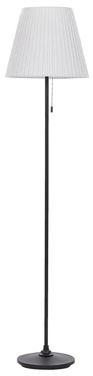 Lampada da pavimento in metallo nero e bianco 148 cm TORYSA Beliani