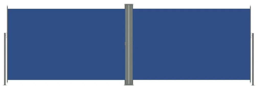 Tenda da Sole Laterale Retrattile Blu 220x600 cm