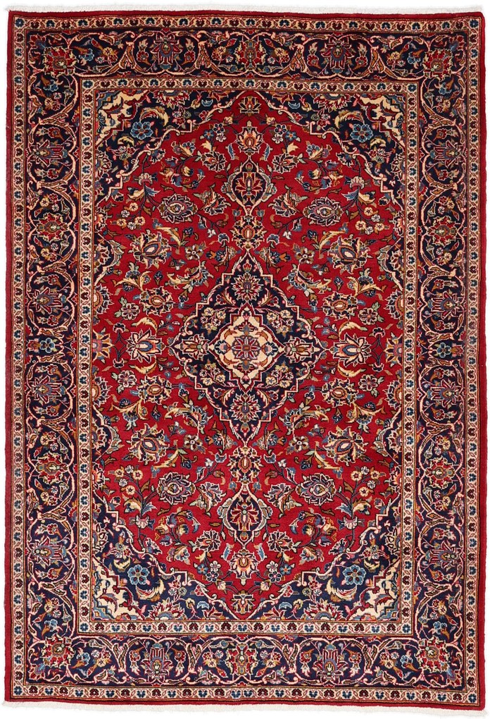 Kashan Tappeto persiano 210x150 (Iran) Annodato A Mano