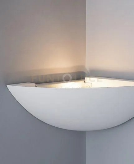 Applique a parete santorini bianca 1 luce attacco e14 29x21x11,5cm ...