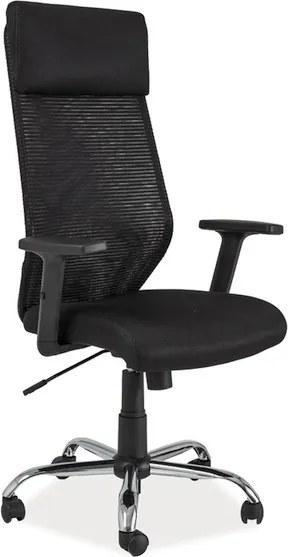 Sedia da ufficio Q-211 nera – 65×51×112 cm
