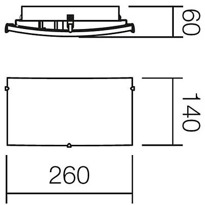 Redo 05-816 - Applique da parete NOTES 1xE27/42W/230V bianca