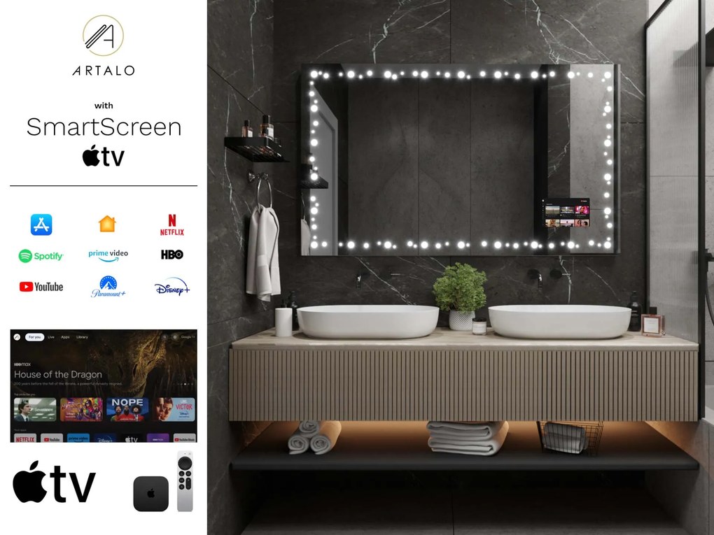 Specchio con LED illuminazione M20 premium