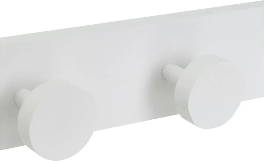Attaccapanni da parete bianco in pino massiccio 40 cm Anillos – Casa Selección