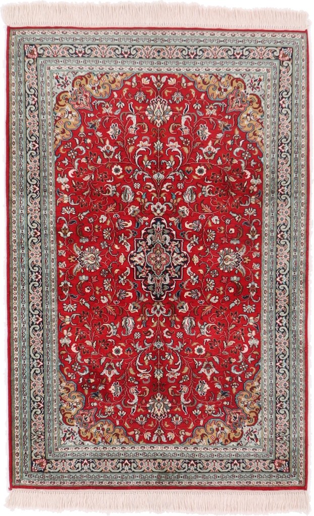 Cashmere Silk Tappeto 80x120 (Indian) Annodato A Mano