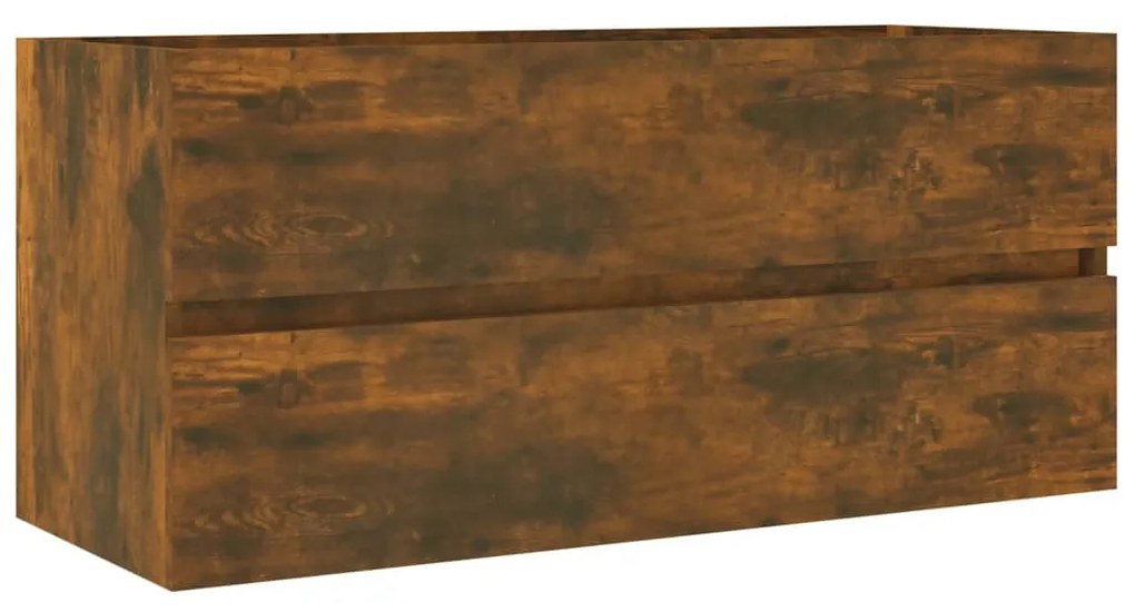 Mobile lavabo rovere fumo 100x38,5x45 cm legno multistrato