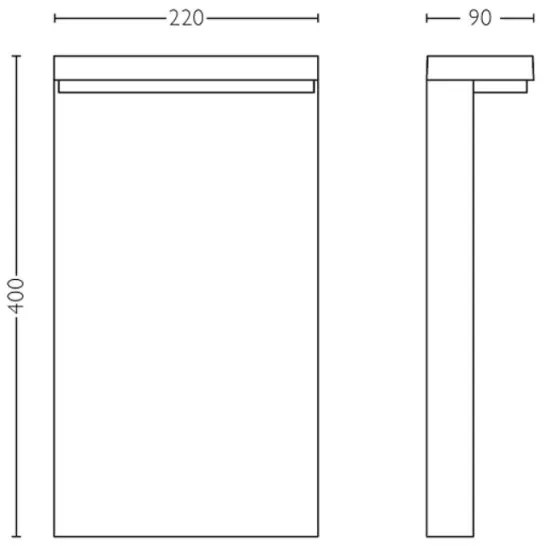 Philips - Lampada LED da esterno BUSTAN LED/3,8W/230V 40 cm IP44