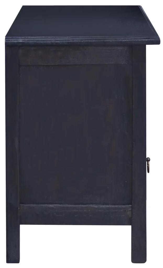 Mobile porta tv caffè nero chiaro 100x30x45 cm in legno mogano