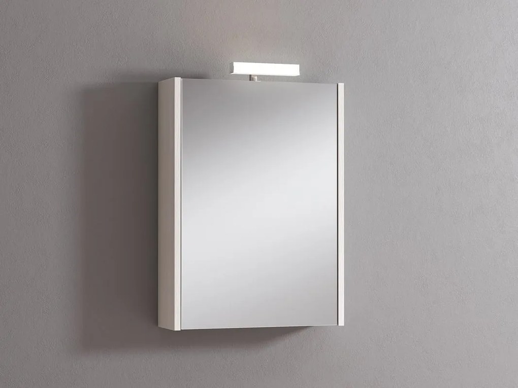 Pensile con luce Akira larice L 51.5 x H 70 x P 15.5 cm