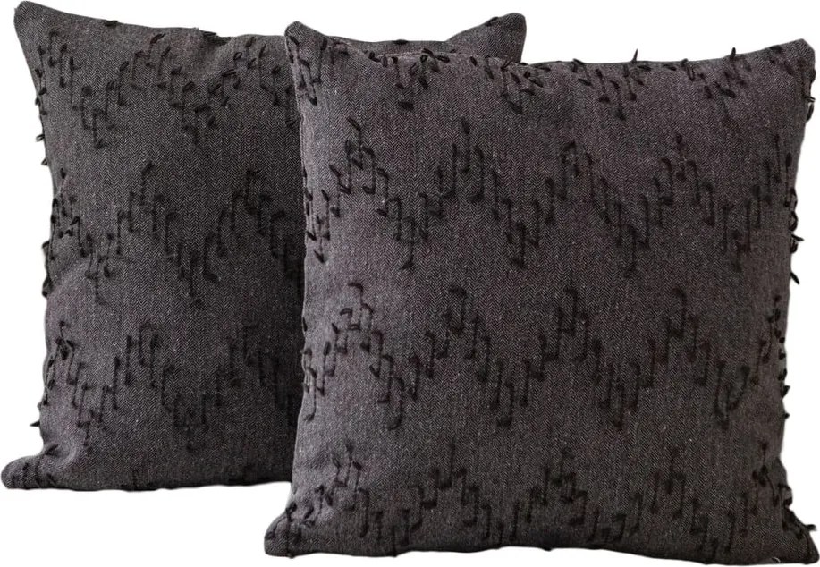 Federe decorative in set 2 pz 43x43 cm Tuffet – Mioli Decor