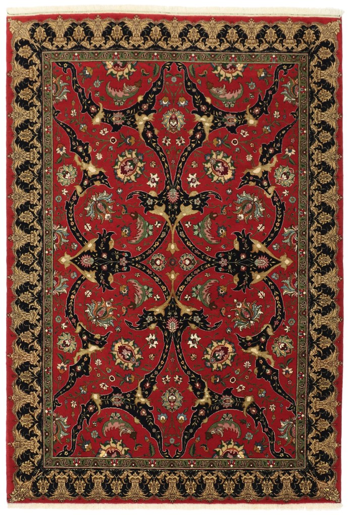 Tabriz Tappeto persiano 200x140 (Iran) Annodato A Mano