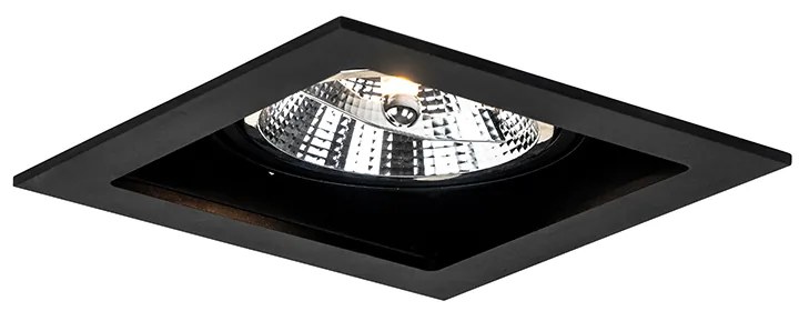 Set di 6 Faretto da incasso moderno nero 18 cm orientabile - ARTEMIS 111