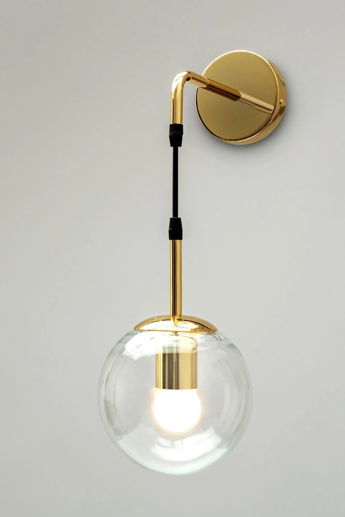 Lampada Da Parete Da Muro Di Vetro Gold APP685-1W