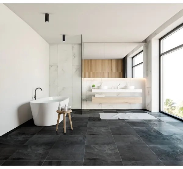 Kanlux 36645 - Luce Spot da bagno AQILO 1xE27/20W/230V IP65 nero