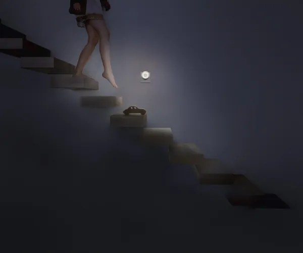 Osram-LED Luce notturna con sensore di movimento e sensore crepuscolare LUNETTA LED/0,31W/230V bianco