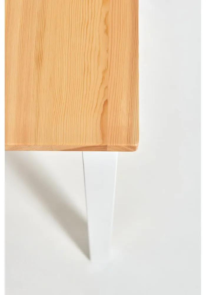 Tavolo da pranzo in legno di pino con struttura bianca , 70 x 70 cm Sydney - Bonami Essentials