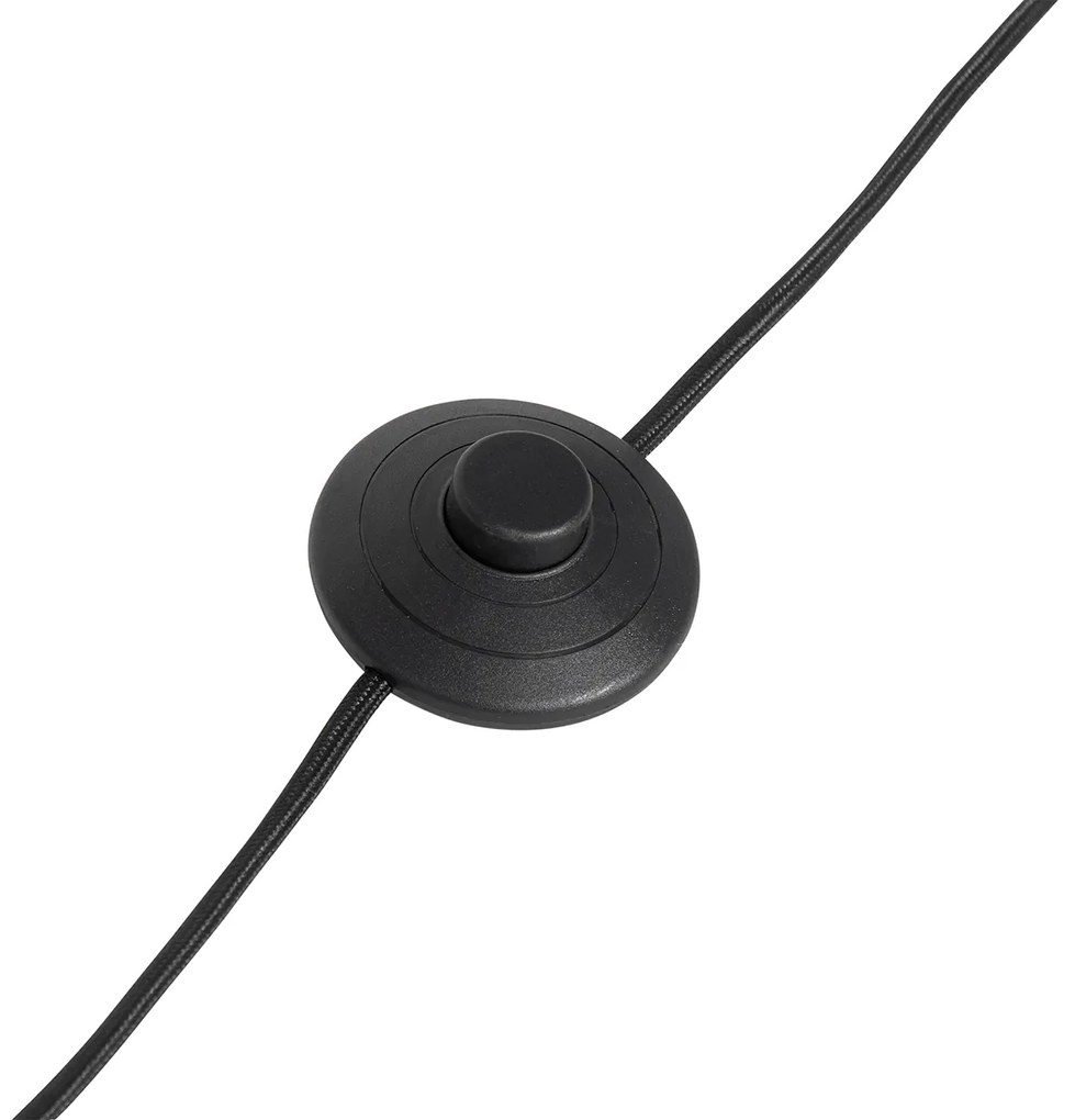 Lampada da terra retrò gialla con bronzo - Milou