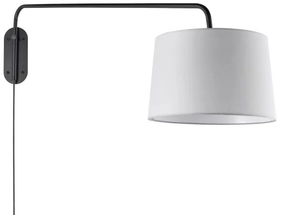 Endon 79380 - Lampada da parete CARLSON 1xE27/40W/230V grigia/nera