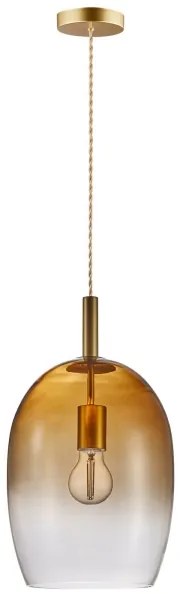 Nordlux - Lampada a sospensione con cavo UMA 1xE27/40W/230V Ø 23 cm marrone/fumé