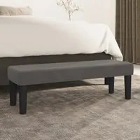 Panca Grigio Scuro 100x30x30 cm in Velluto cod mxl 67978