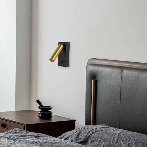 Brilagi - Luce Spot da parete a LED MAYA LED/3W/230V 4000K nero/oro