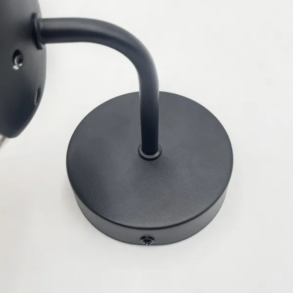 Brilagi - Lampada da parete MALIVA 1xE14/15W/230V nero/fumé