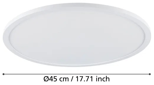 Eglo 900758-Plafoniera LED dimmerabile SARSINA-Z 33,5W/230V diametro 45 cm bianco