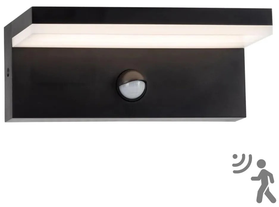 LED Applique da esterno con sensore TESA LED/10W/230V IP54 nero