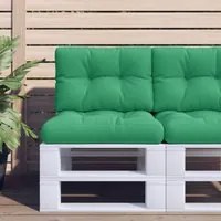 Cuscino per Pallet Verde 60x40x12 cm in Tessuto 360562