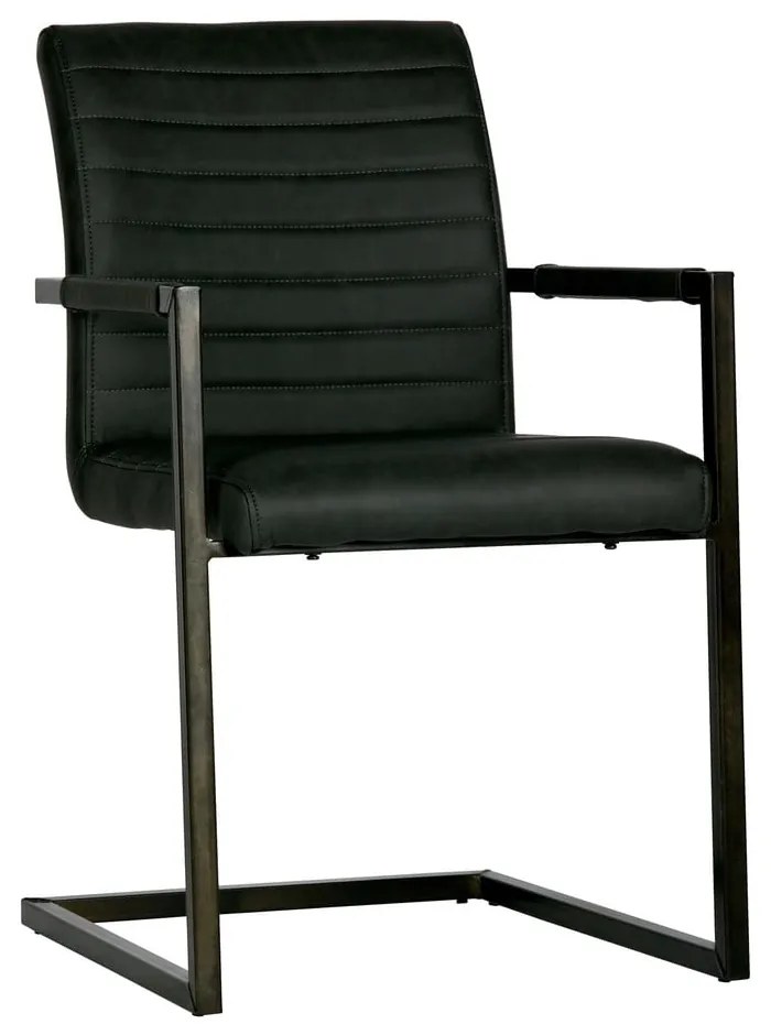 Sedia da pranzo nera Bas - WOOOD