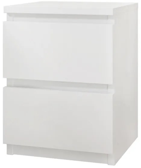 Comodino MALWA 40x40 cm bianco opaco