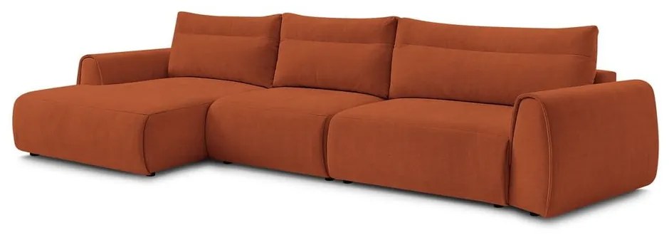 Divano angolare arancione Aden – Bobochic Paris