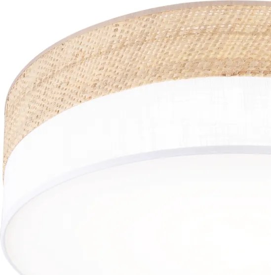 Plafoniera LED SIRJA BOHO LED/36W/230V Ø 45 cm beige/bianco