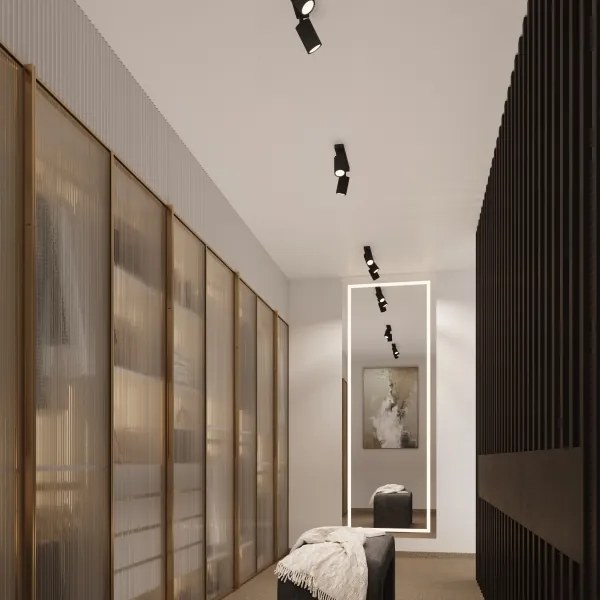 Sollux SL.1580 - Faretto KARBON 2xGU10/10W/230V nero