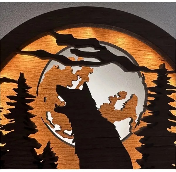 Li-Go 23574/DUB2 - LED dimmerabile decorazione da tavolo LED/12W/230V 20x22 cm rovere