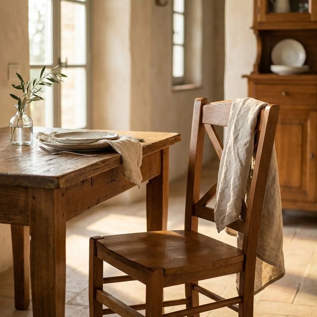 MIRABELLE - sedia croce in legno massello