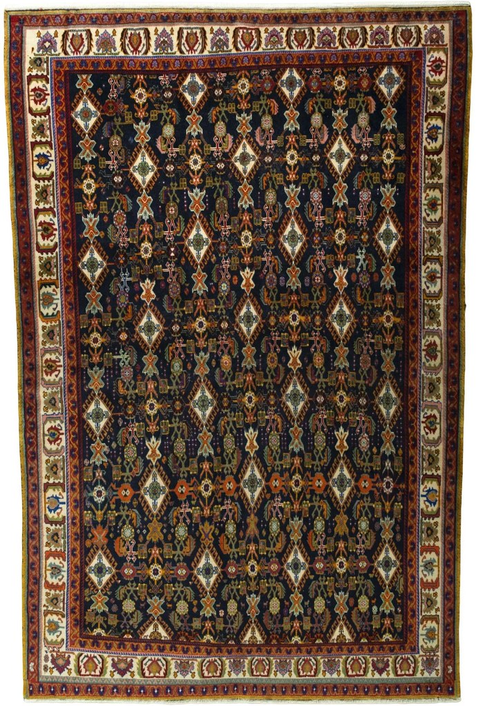 Shiraz Tappeto persiano 160 x 240 Blu (Iran) Annodato A Mano