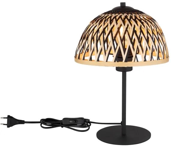 Globo 15767T - Lampada da tavolo COLLY 1xE27/15W/230V bambù