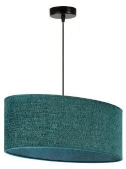 Duolla - Lampadario a sospensione con filo OVAL 1xE27/15W/230V verde