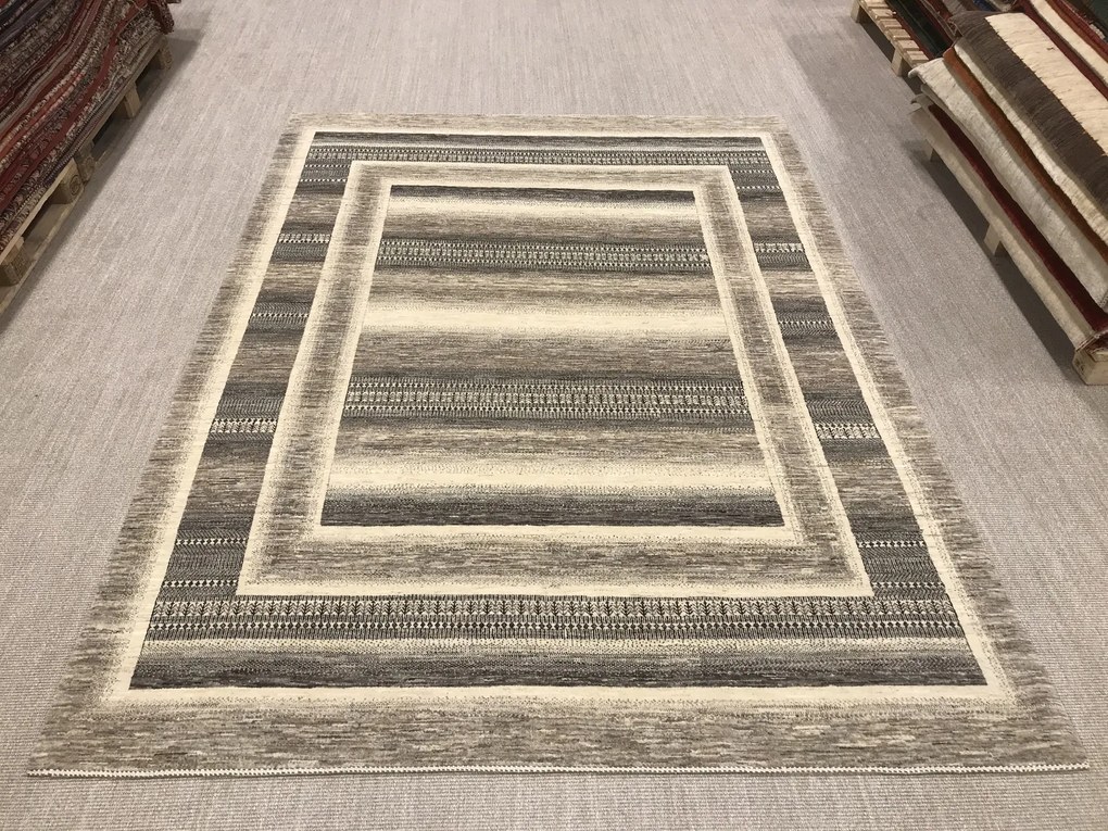 Loribaft Tappeto 220x300 Beige (Iran) Annodato A Mano