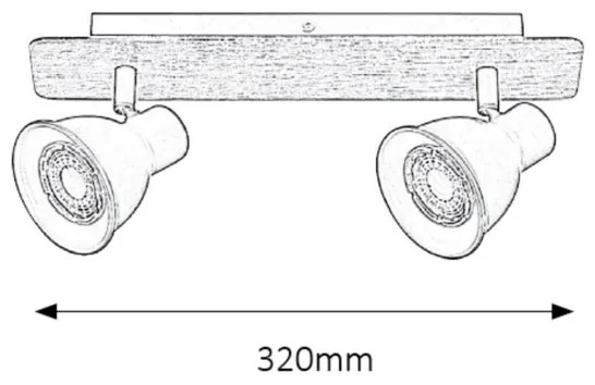 Rabalux 5903 - LED Faretto MAC 2xGU10/15W/230V