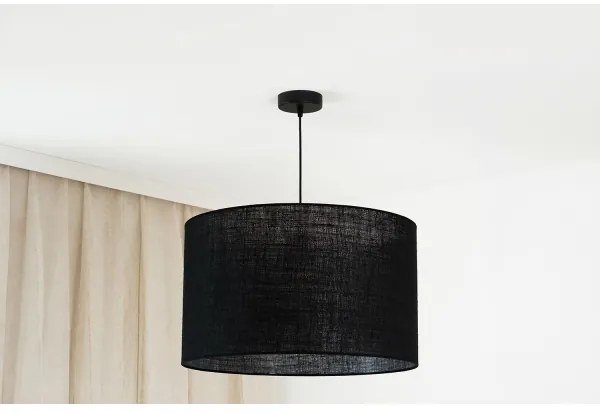 Brilagi - Lampadario a cavo TUBES ROLLER 1xE27/15W/230V Ø 50 cm nero