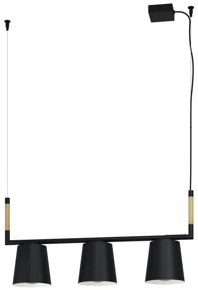 Eglo 43612 - Lampadario a sospensione con filo LACEY 3xE27/40W/230V