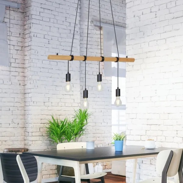 Briloner 4015045 - Lampadario a sospensione con filo 4xE27/25W/230V