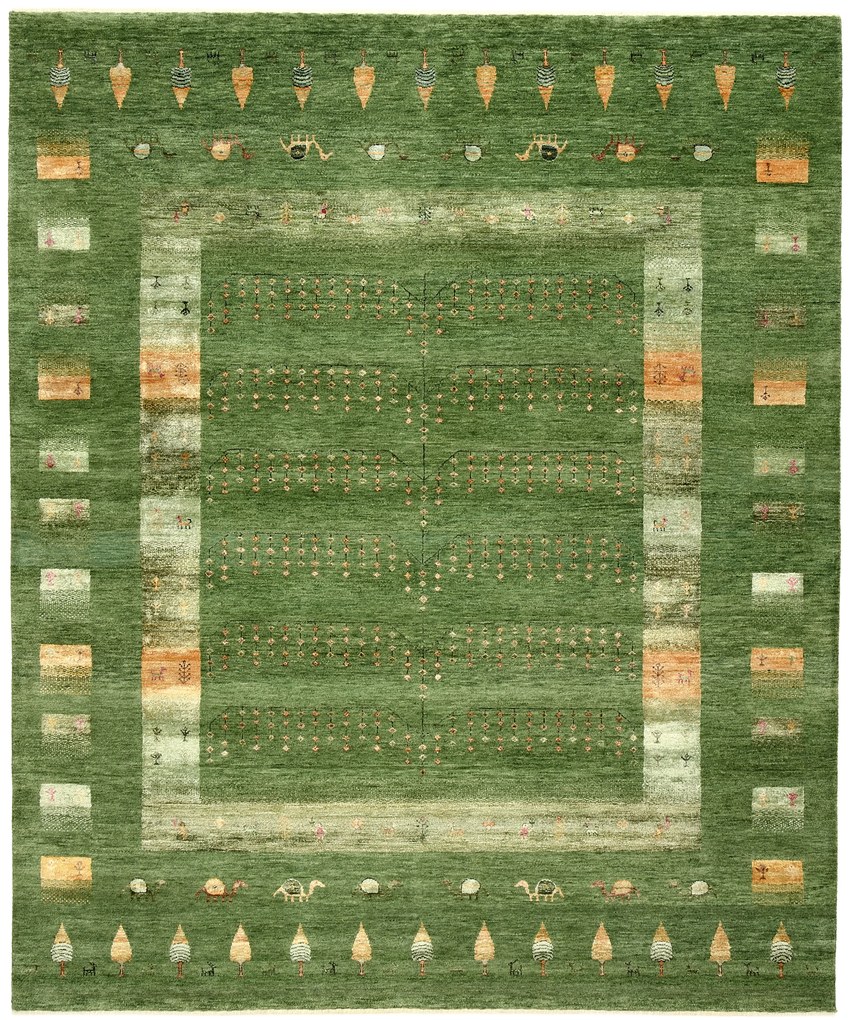 Loribaft Tappeto 250 x 210 (Indian) Annodato A Mano